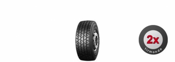 2x 445/65R22.5 (18R22.5) BARUM BS49