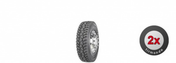 2x 495/45R22.5 GOODYEAR MSD2 169K