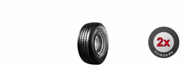 2x 9.5R17.5 BRIDGESTONE R168 143