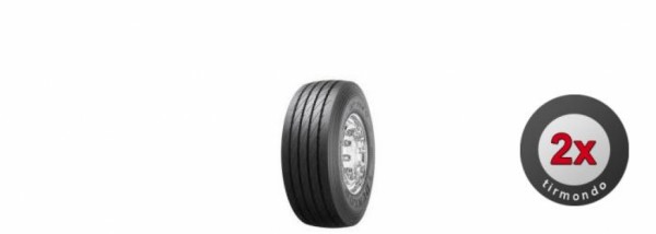 2x 385/65R22.5 (15R22.5) DUNLOP SP244