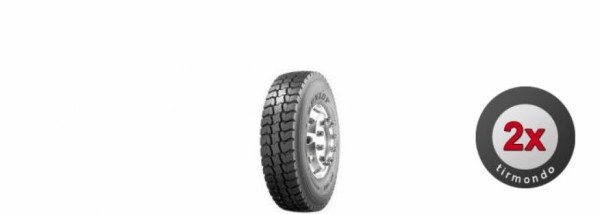 2x 13R22.5 DUNLOP SP482 156