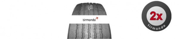 2x 385/65R22.5 (15R22.5) FIRESTONE FT522 160